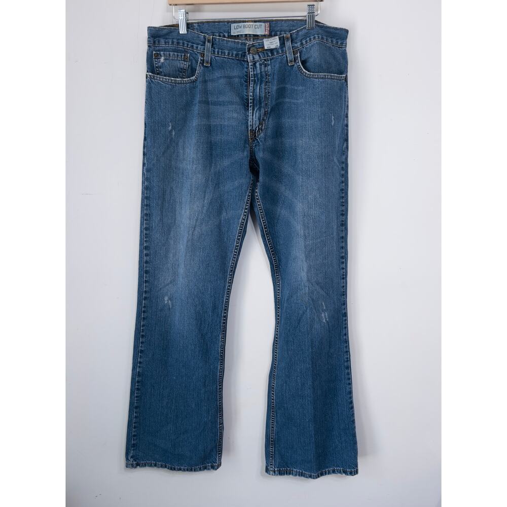 Levi's 527 Low Boot Cut Jeans sz 36x34 western‎ cowboy rugged distressed casual